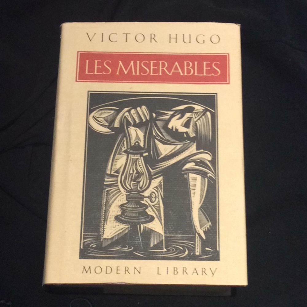 Rare find Les Miserables by Victor Hugo giant book